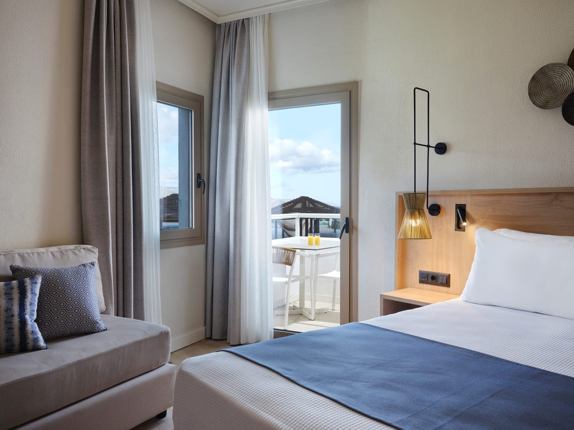 Atlantica Ocean Beach Resort, Greece - Double Room Sea View for 4