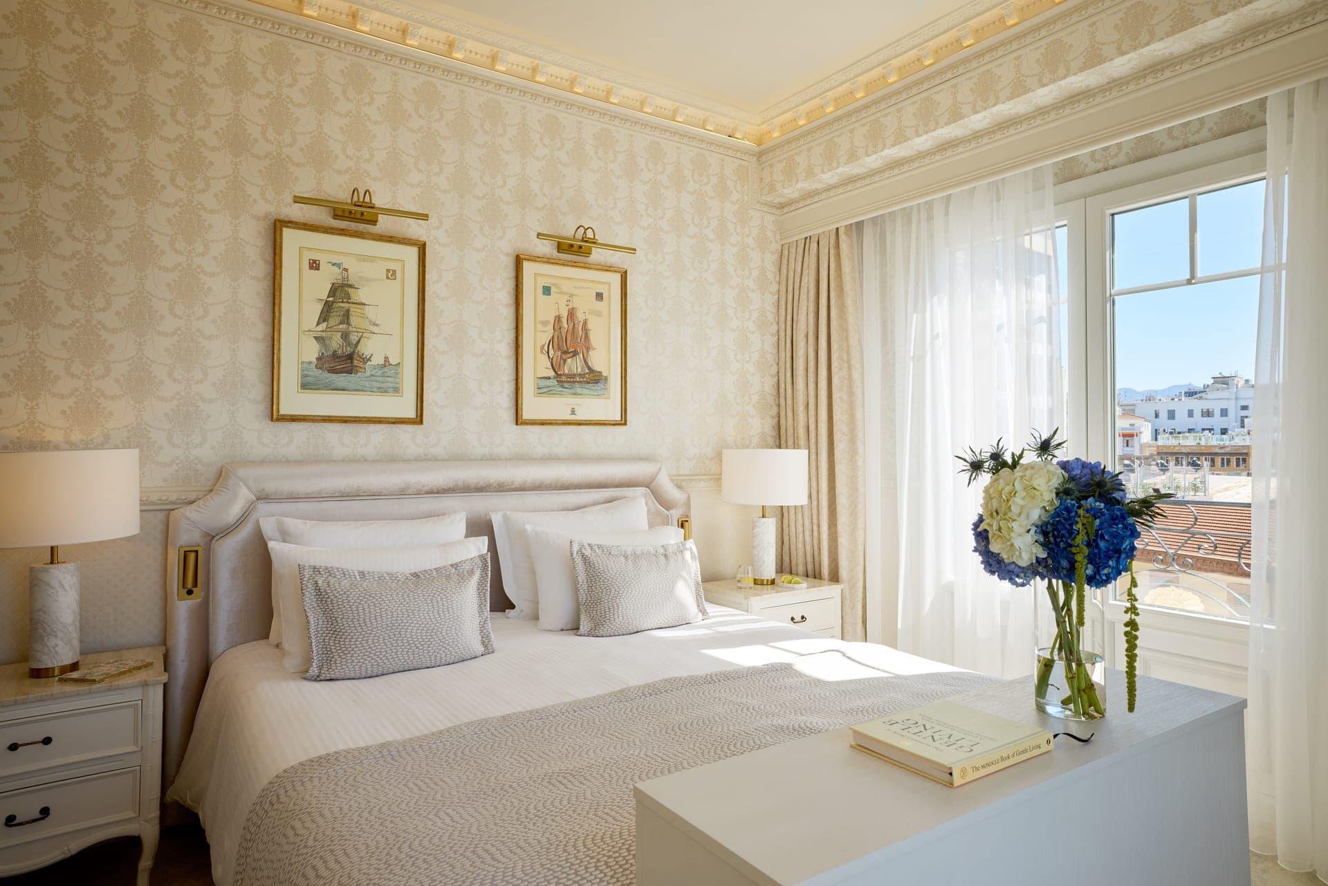 Deluxe Corner Suite with King Bed and Old Port View