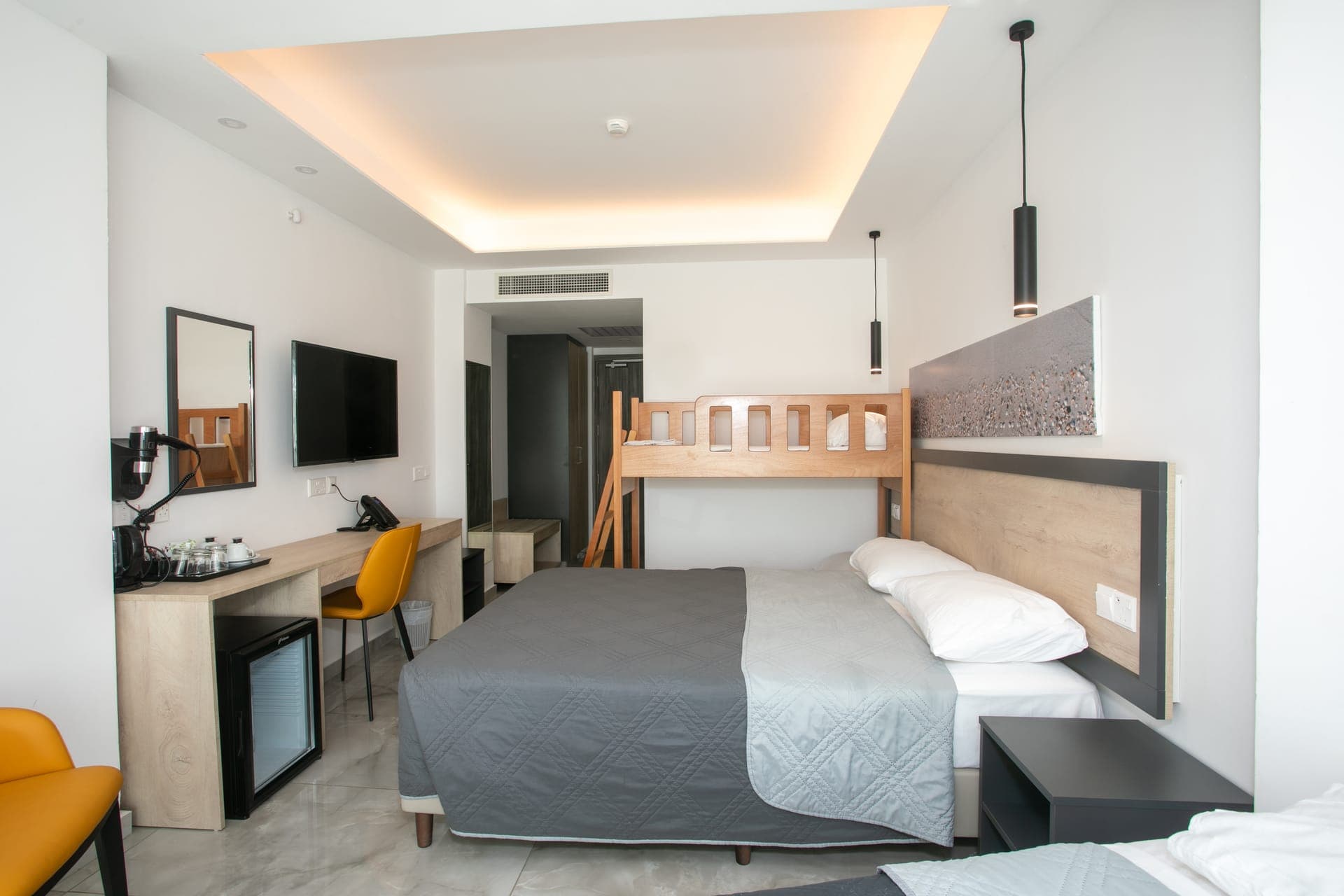 Double Room Bunk Bed with Pool View