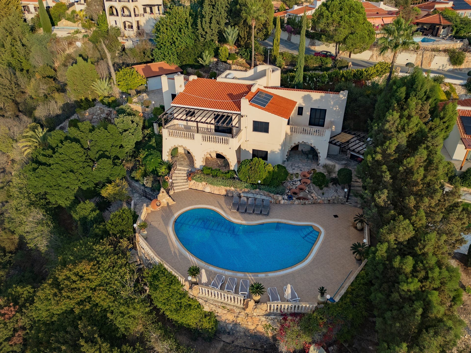 Aerial photo of Kamares 396 - 5 Bedroom villa