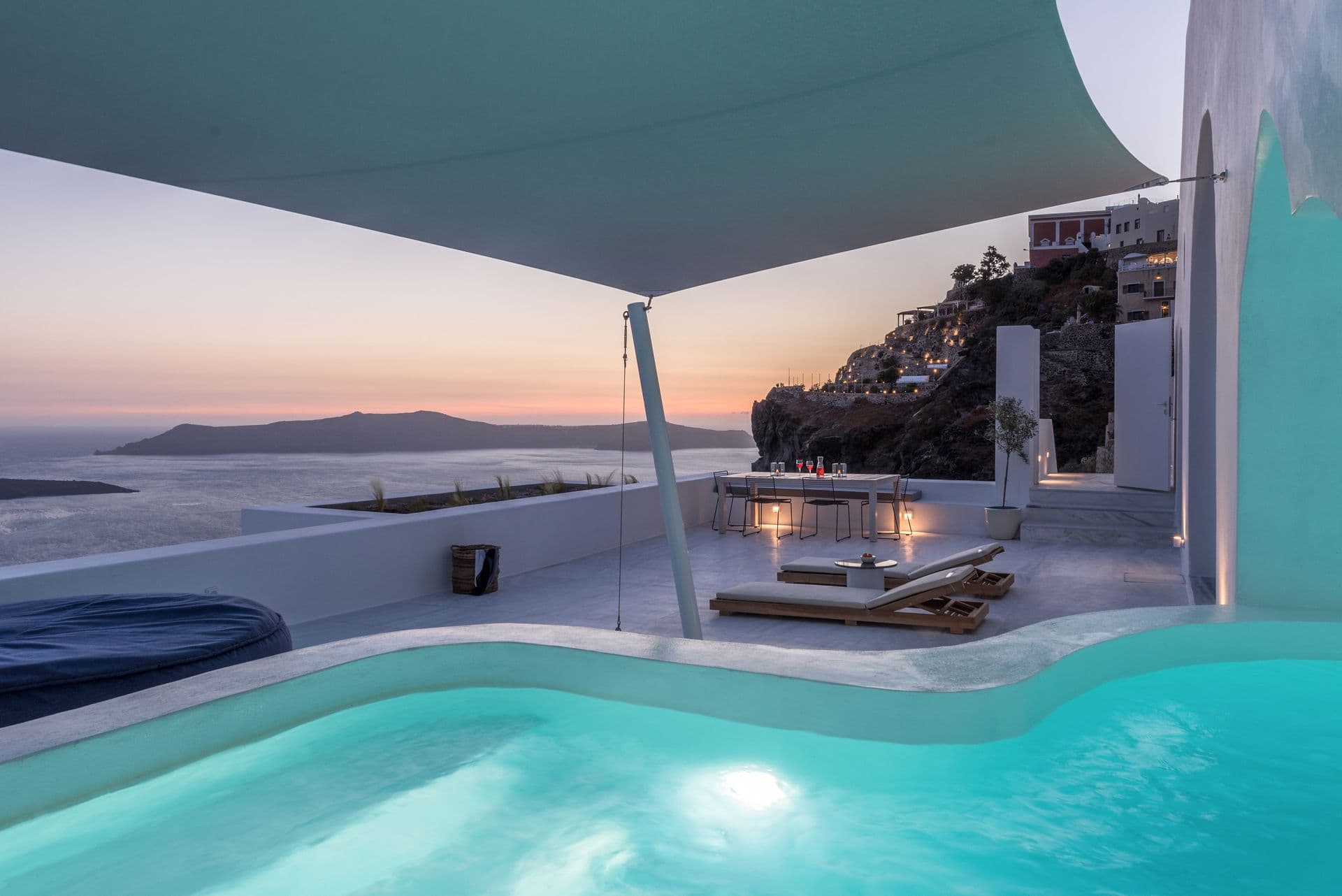 Kivotos Villa with Private Cave Pool