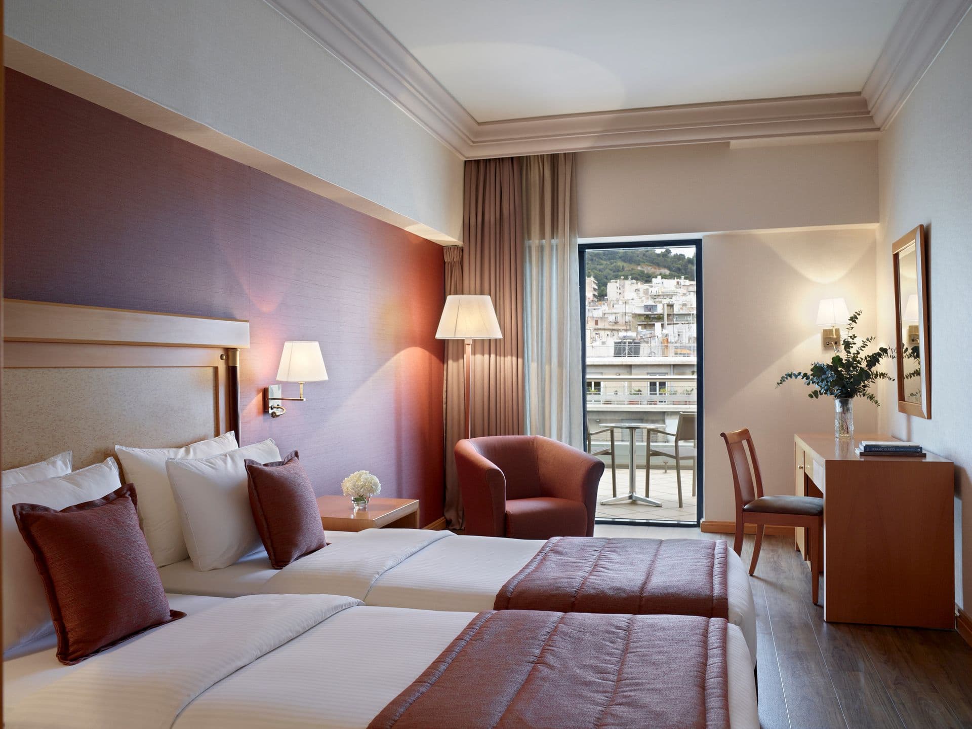 Executive Room on 7th floor with view to Lycabettus Hill